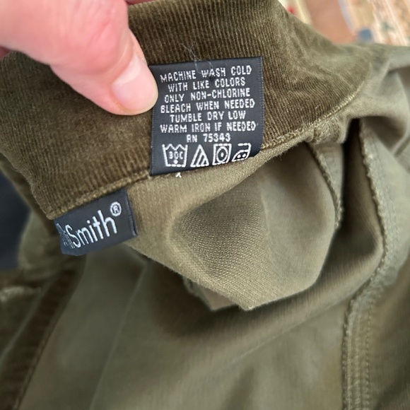 Willi Smith Olive Green Women Corduroy Jacket, Size M - Picture 15 of 16